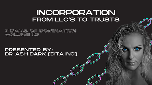 Incorporation: LLC's, S-corps and Trusts with Dr Ash Dark