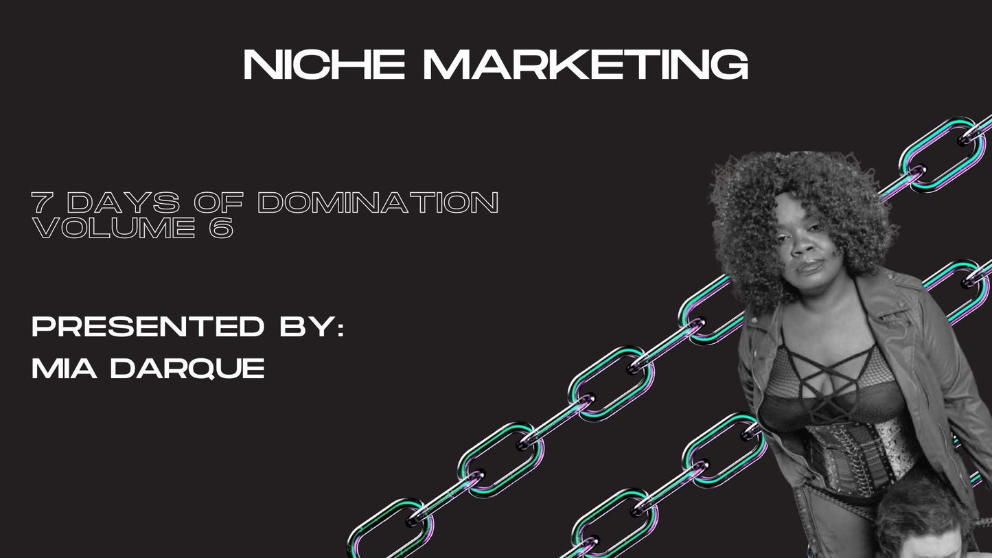 Niche Marketing with Mia Darque